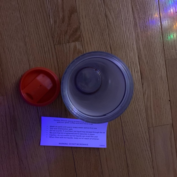 Dunkin' Donuts 2013 Coffee Travel Tumbler 16oz Dishwasher Safe Top Rack - Picture 2 of 6